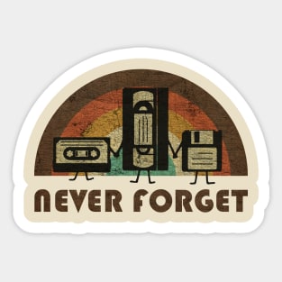 VINTAGE - NEVER FORGET Sticker